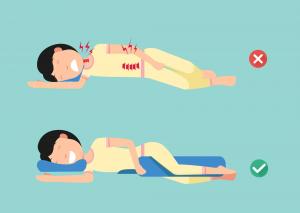 Common issues are neck, back, and shoulder pain from sleeping on your side. A pillow can help with alignment