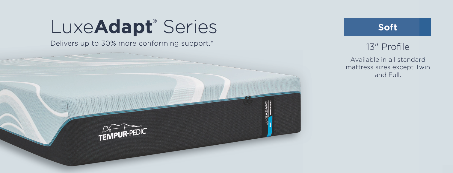 TEMPUR-PEDIC LuxeADAPT Soft クイーンサイズマットレスと電動フレーム LuxeAdapt Soft Queen Mattress w/Ergo® 3.0 Powered Base by Tempur
