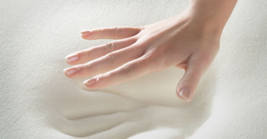 Memory foam mattress holding its shape