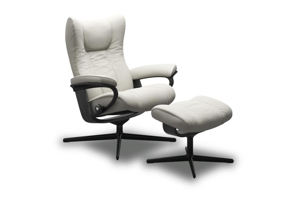 Stressless® Wing Chair & Ottoman