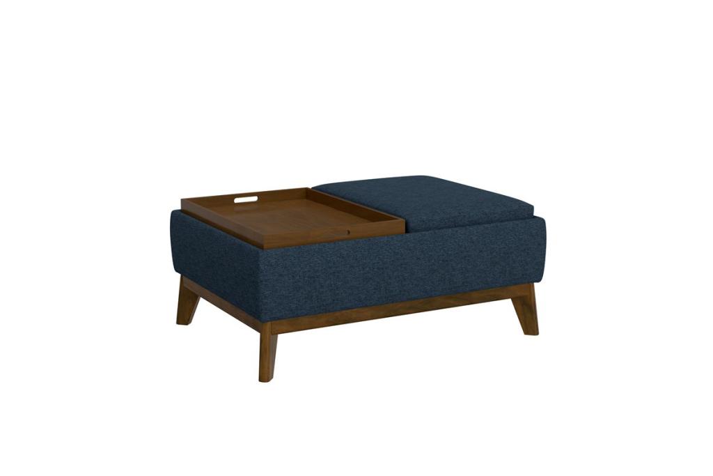 Aria Navy Ottoman